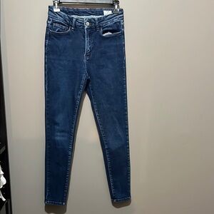 (3 for $35) Blue Skinny Jeans with Tapered Leg